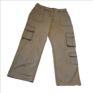 NWOT, HOLLISTER Ultra high-rise Baggy Olive green cargo pants sz W33 L